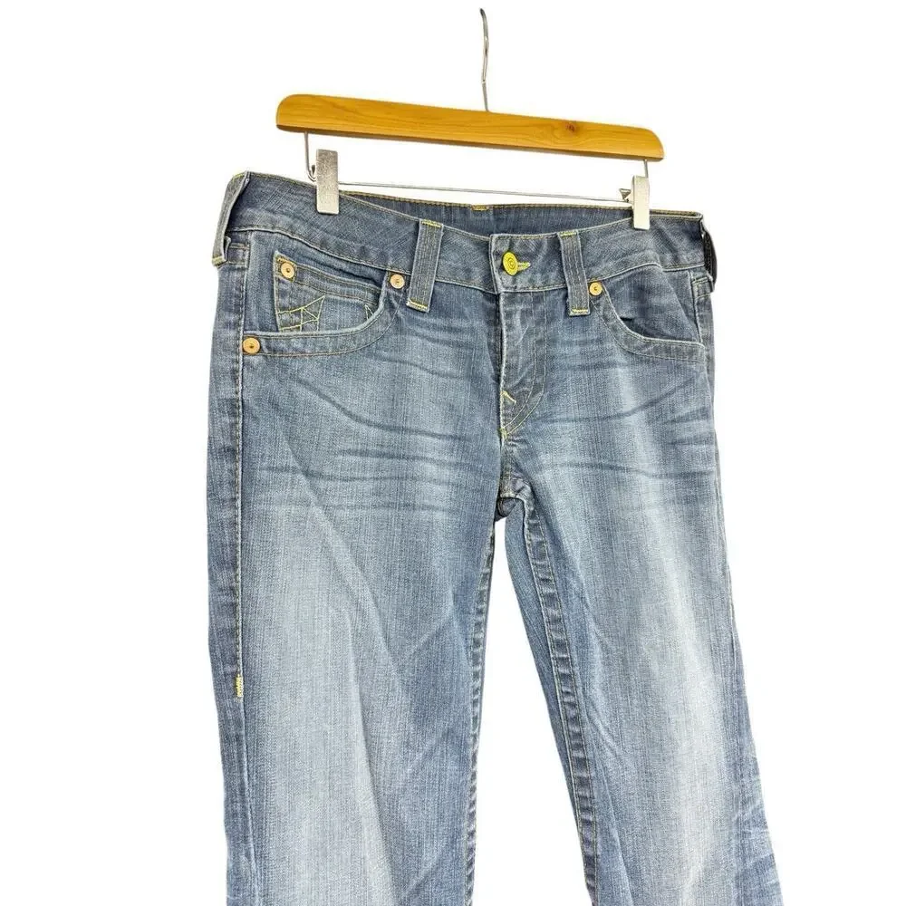 Vintage Y2K Becca Twist Seam Womens Bootcut Jeans Low Mid Rise Size 32